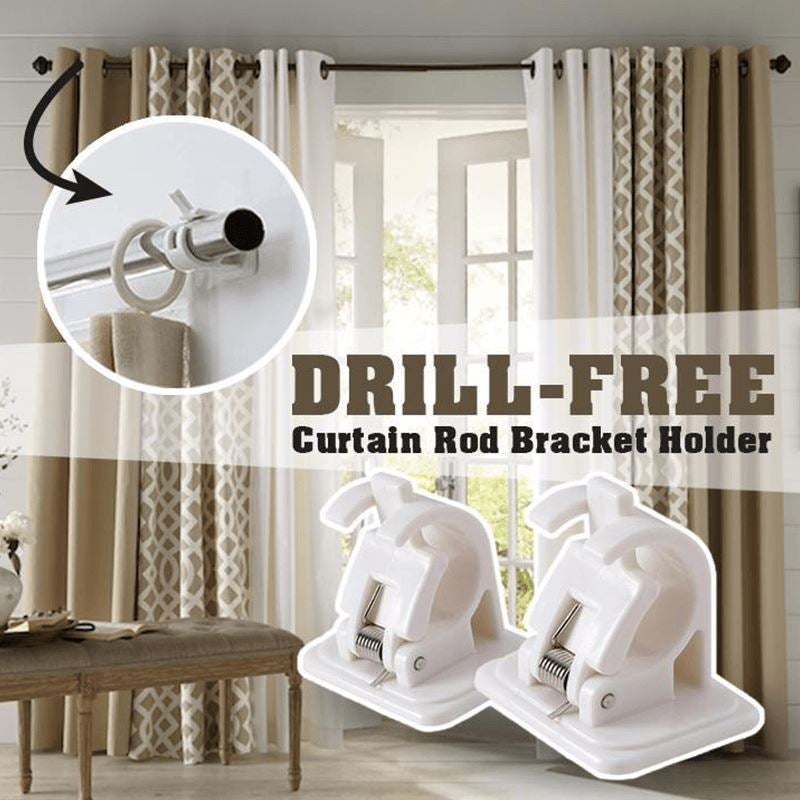 Nail-free Adjustable Rod Bracket Holders (✨Set of 2)